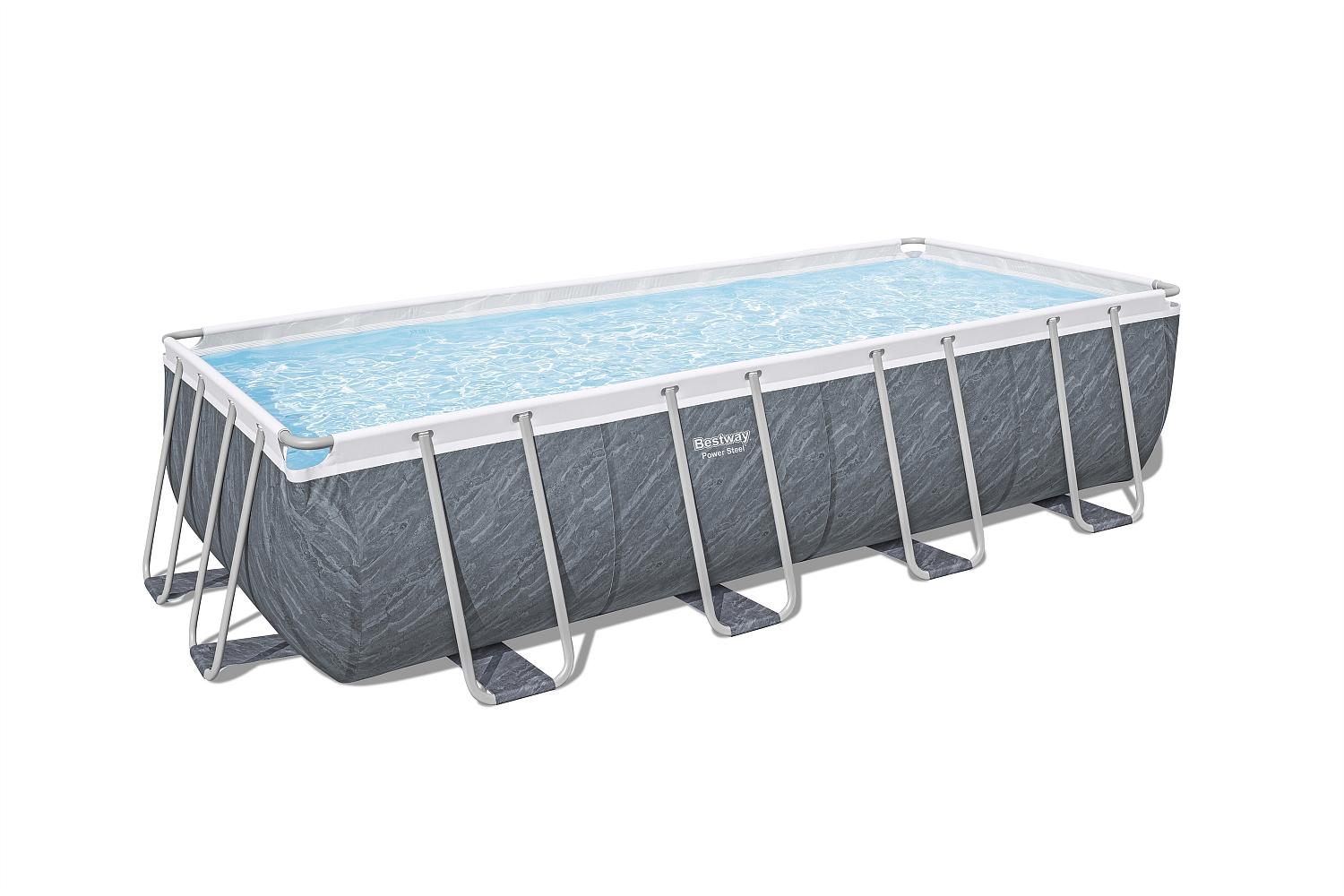 Каркасный бассейн Bestway 56998 BW, Power Steel 549х274х122см, 14812л, фильтр-насос, лестница, тент, попл.-доз. фото 3